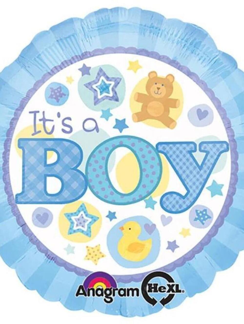 LOT 2 PACK AMSCAN BALLOON WEIGHT PARTY CENTERPIECE  It's A BOY Pink 18″ Balloon